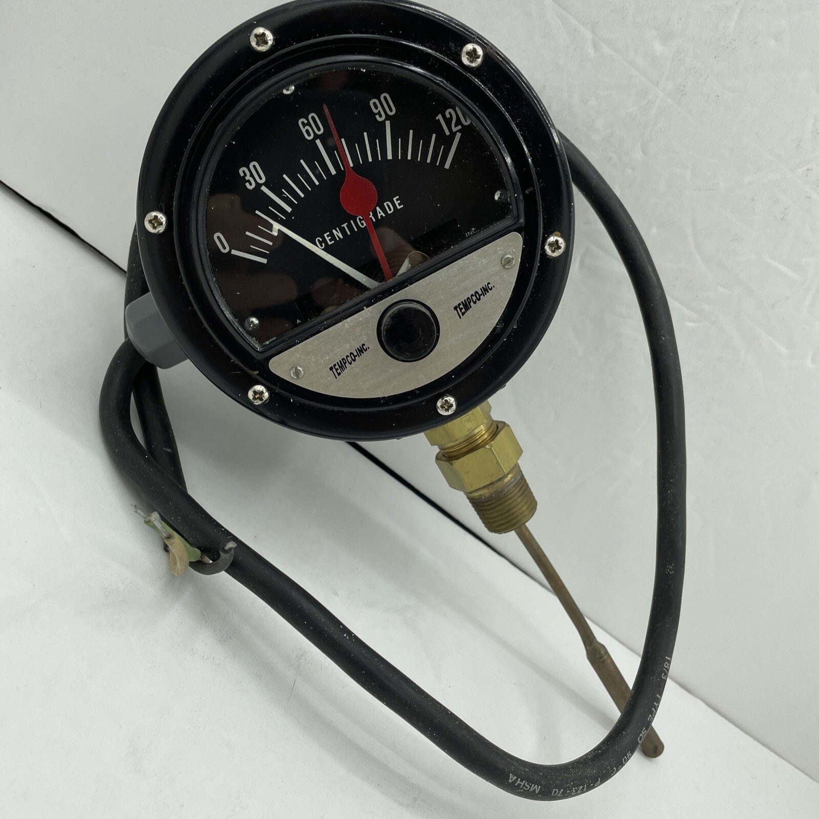 NOS Tempco-Inc Temperature Indicating Switch Centigrade No Part No:# 0-120°