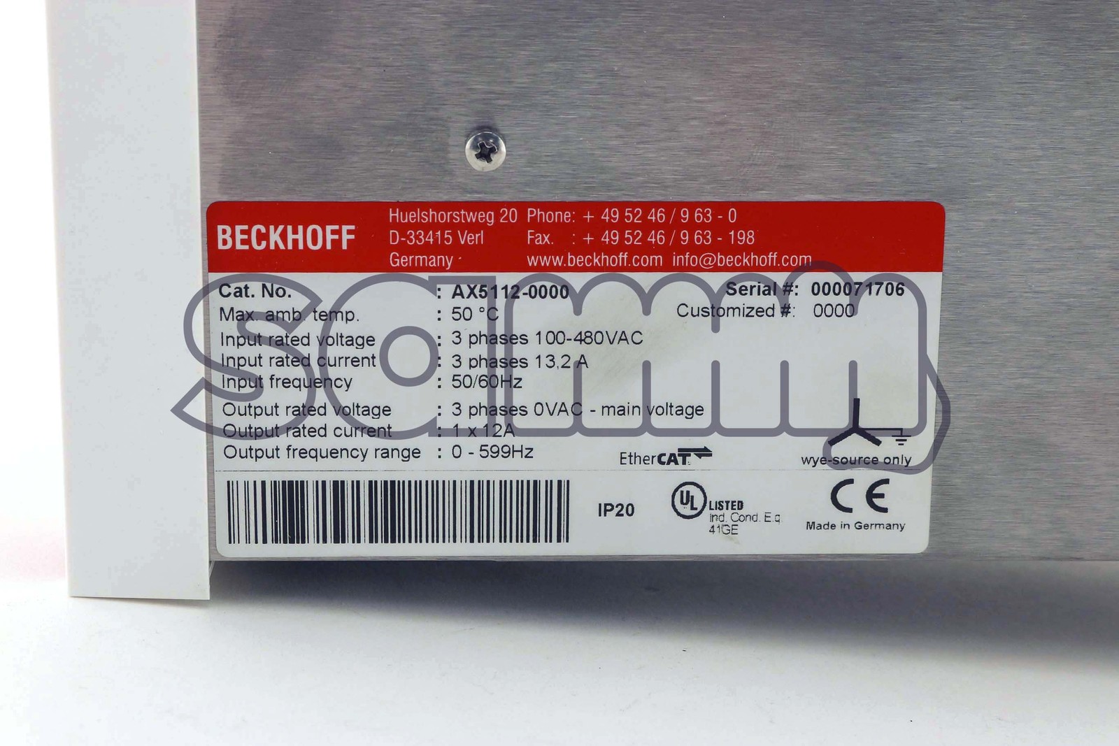 BECKHOFF AX5112-0000 + AX5801 New