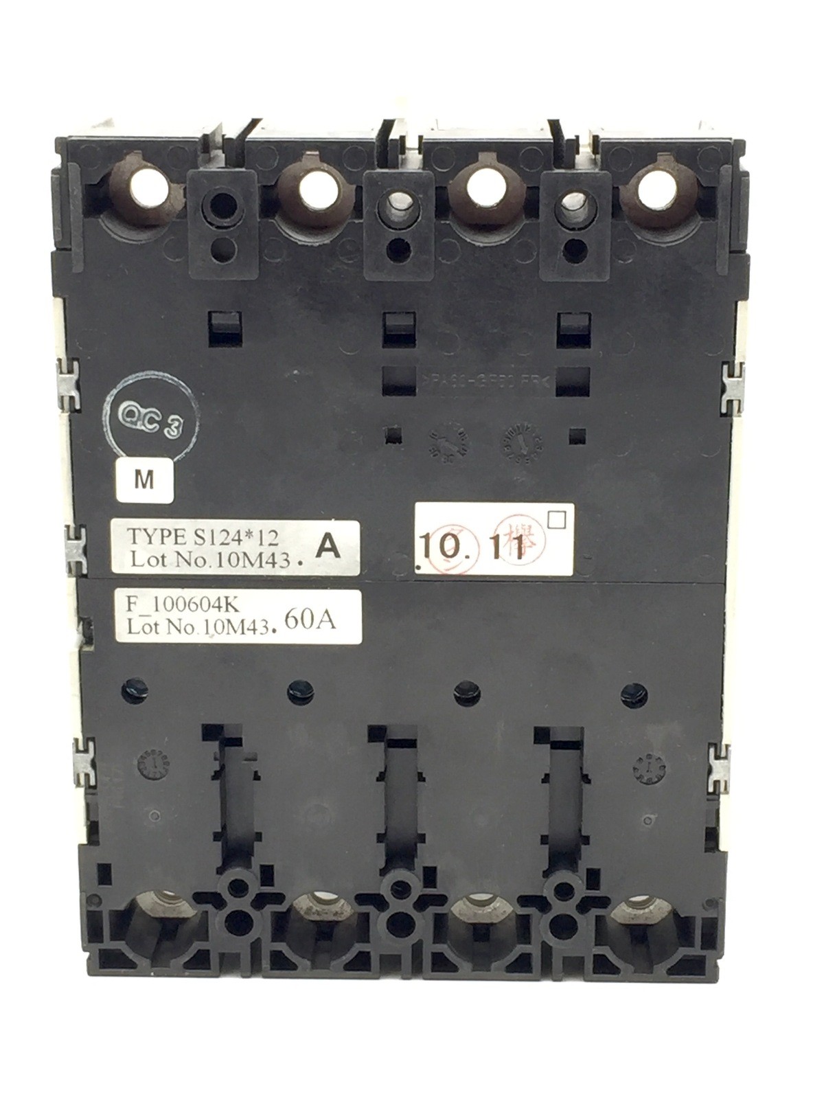 TERASAKI TemBreak S100-NF Circuit Breaker 60A FC 4P 30kA at 415V 24V DC Shunt Tr
