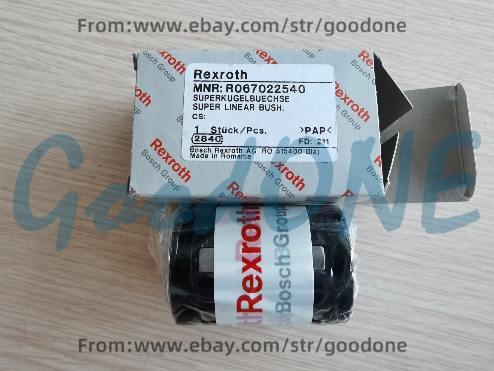 NEW R067022540 Rexroth Closed Type Ball Guide Linear Bearing 1PC