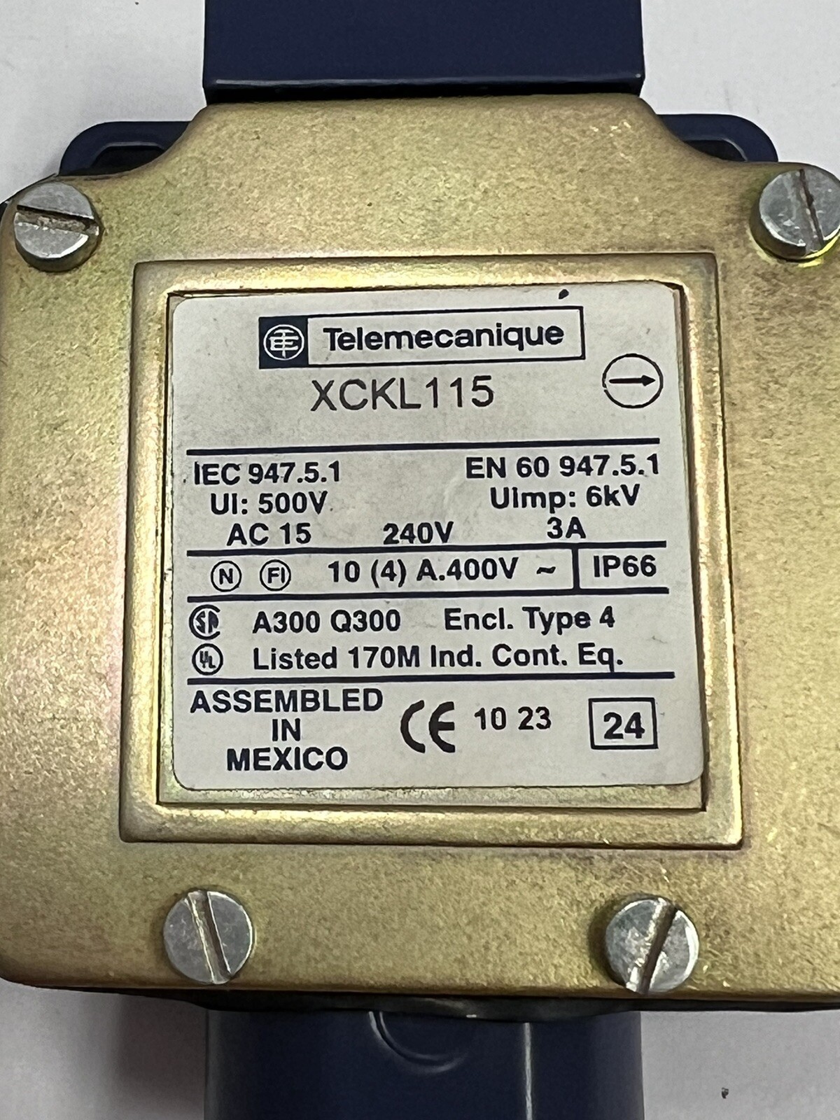 NEW TELEMECANIQUE XCKL115 LIMIT SWITCH