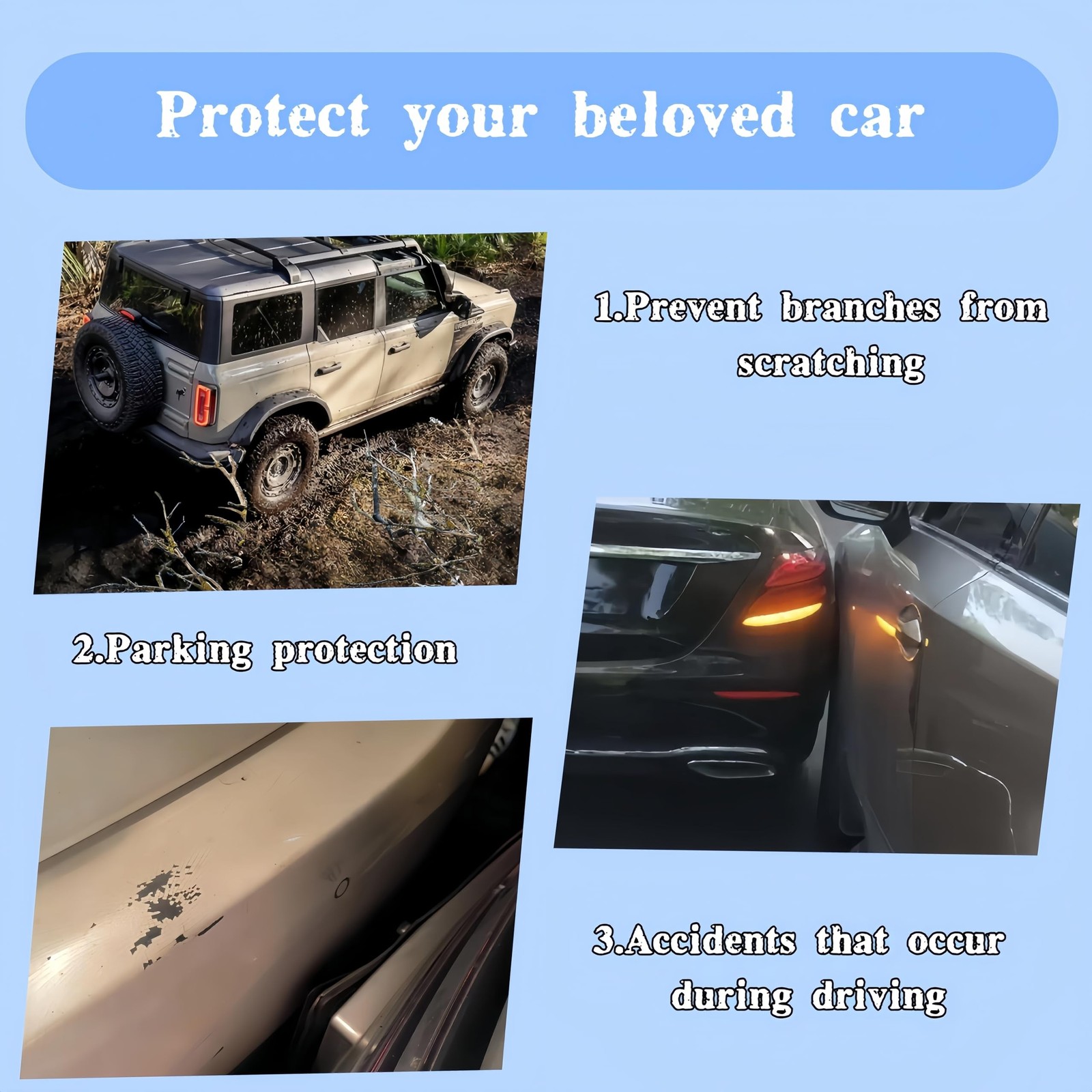 DIY Car Bumper Guard Rear Bumper Protector 5PCS Car Bumper Protector for SUV …