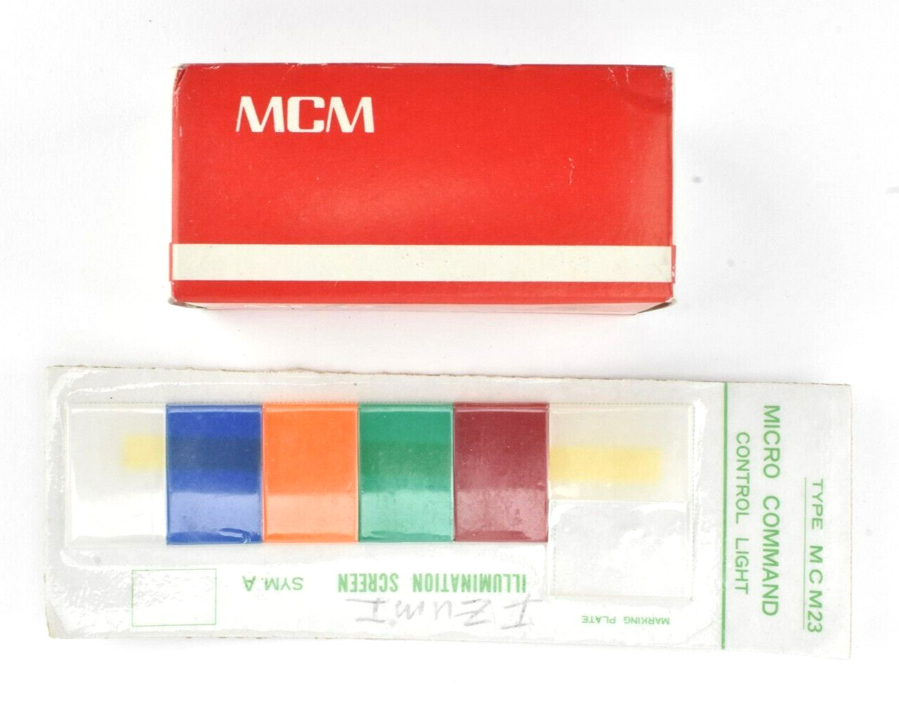 NOS – Izumi MCM 23-A10R Push Button w/MCM23 Control Light Screen Covers