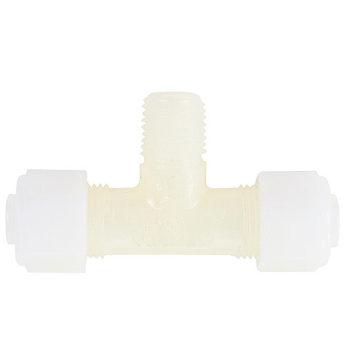 272N04X04 NYLO-Seal Male Branch Tee | Fits 1/4in Tubing, 1/4in Pipe Thread