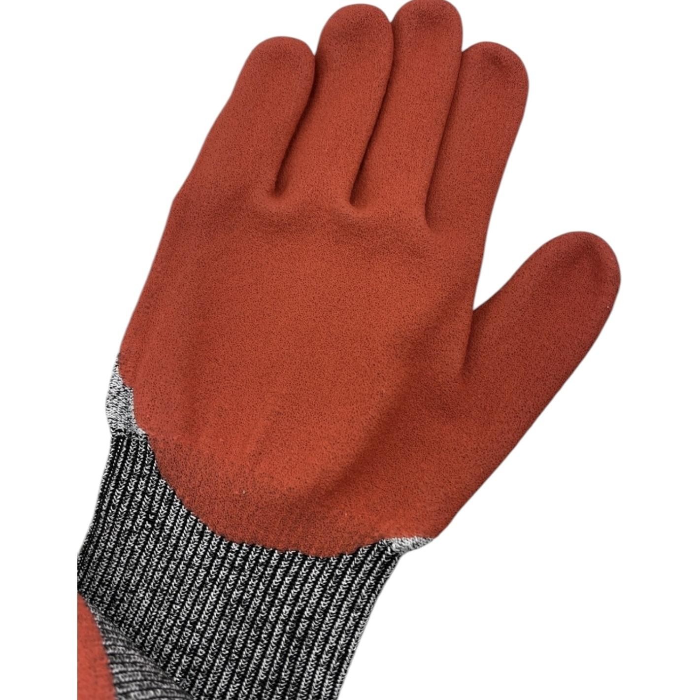Ringers Gloves Knit Cut5 Sandy Nitrile Dip Impact Cut Resistant Gloves 2XL