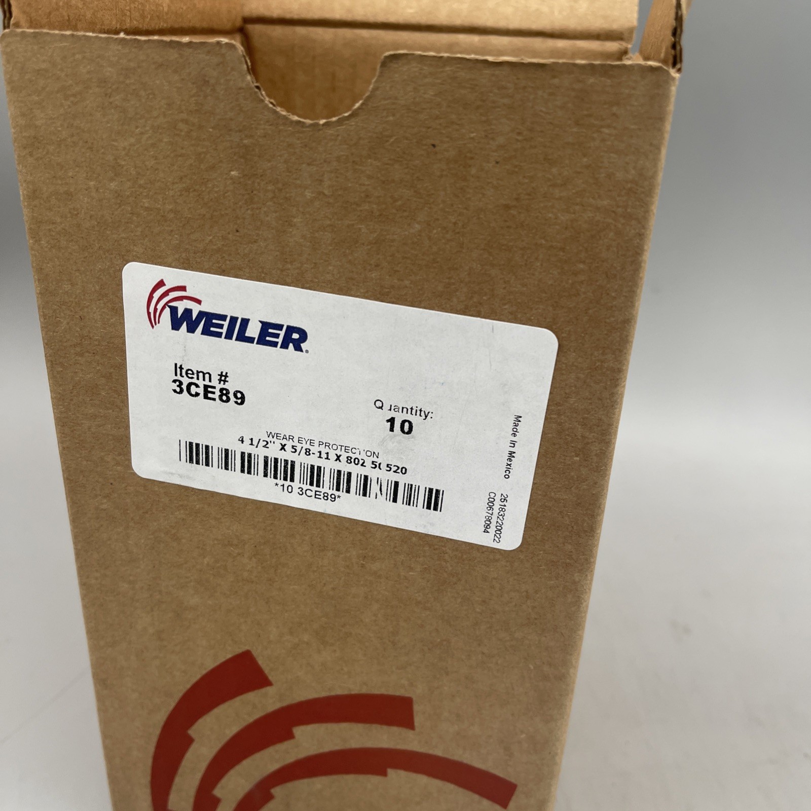 10 Pack Weiler 50520 Flap Disc 4-1/2″ Zirconia Alumina 80 Grit Threaded Hole New