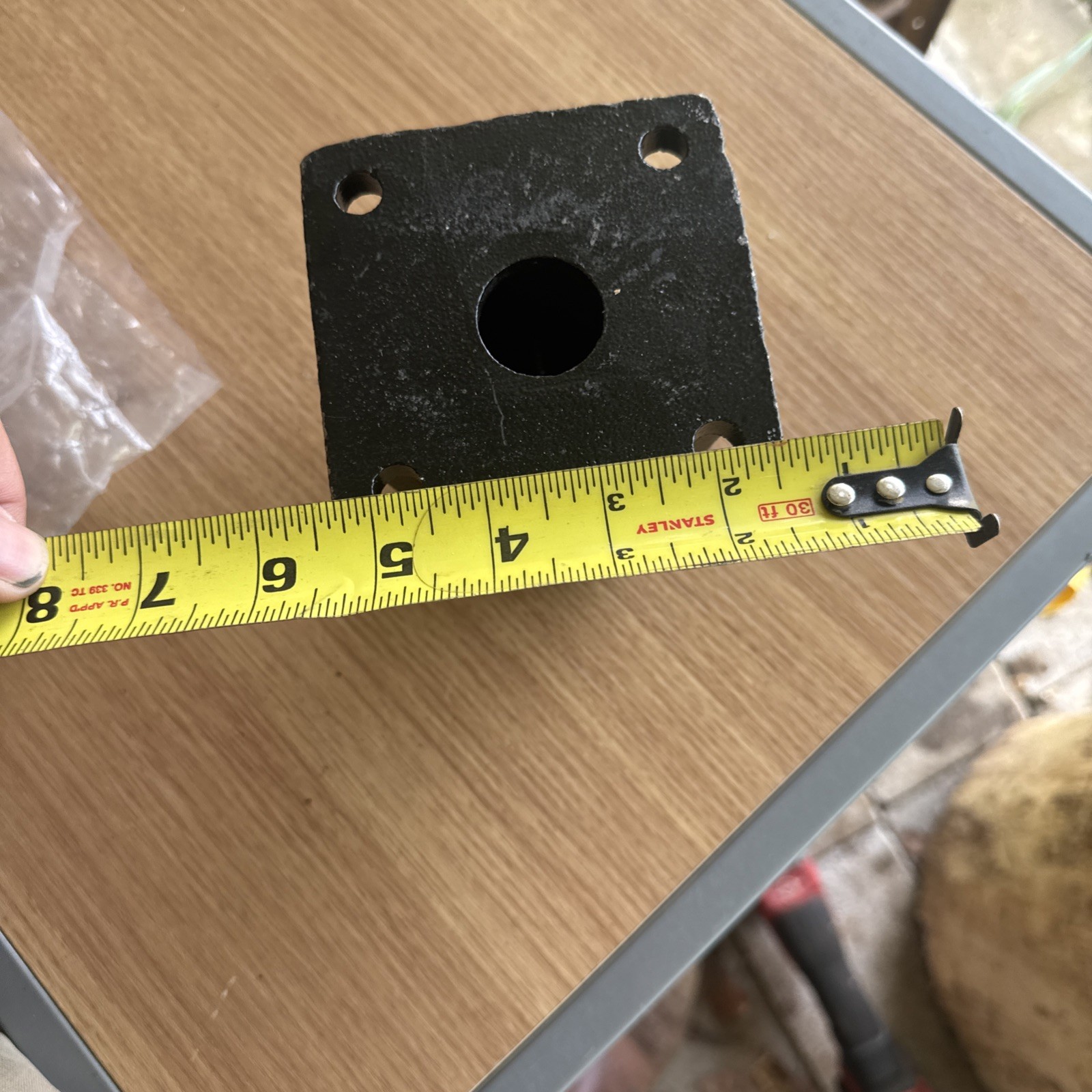 Global Industrial Single Socket Base 940374 for Pedestrian Barrier 9054860