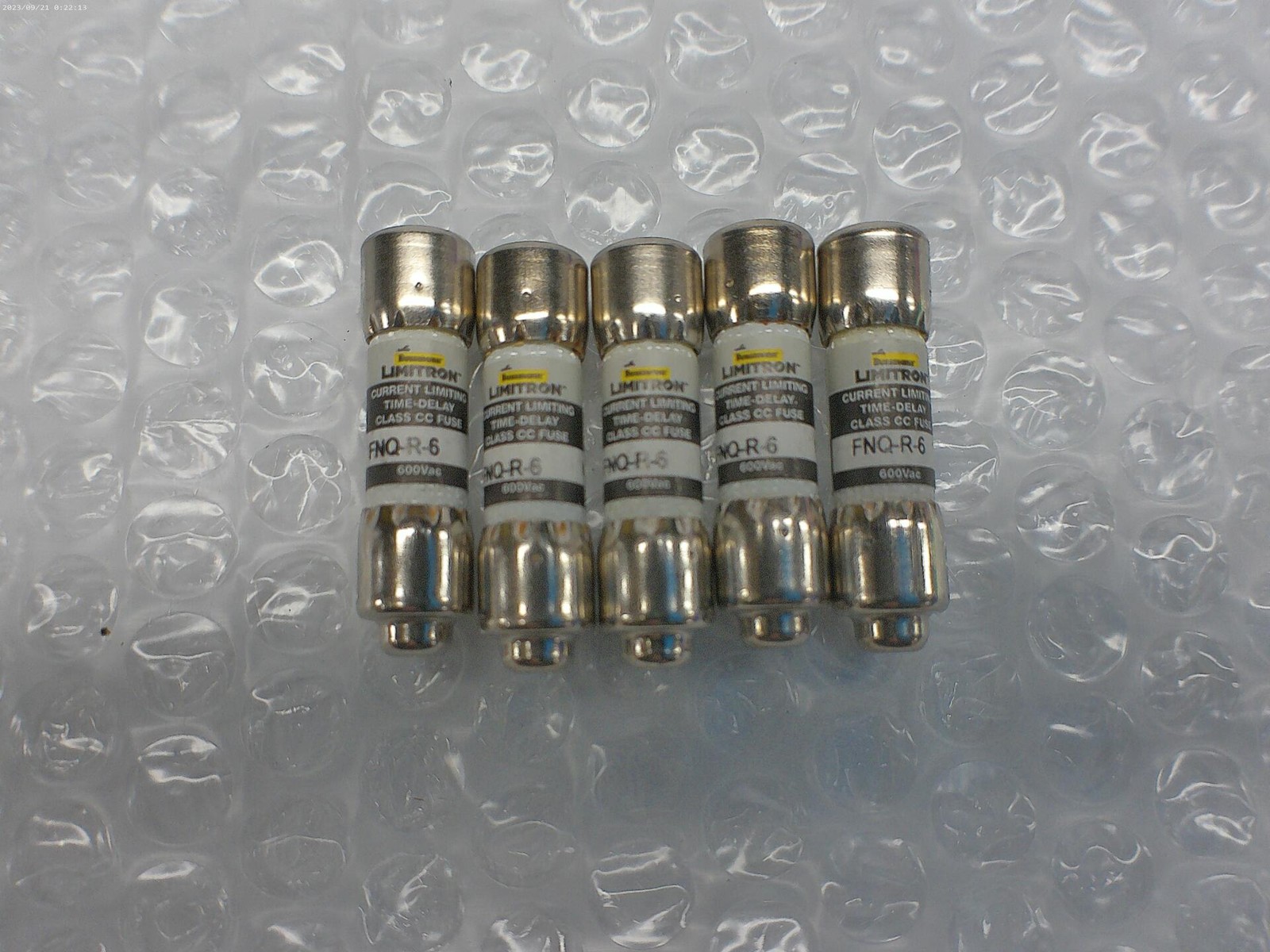BUSSMANN FNQ-R-6 FUSE LOT OF 5 NSNP