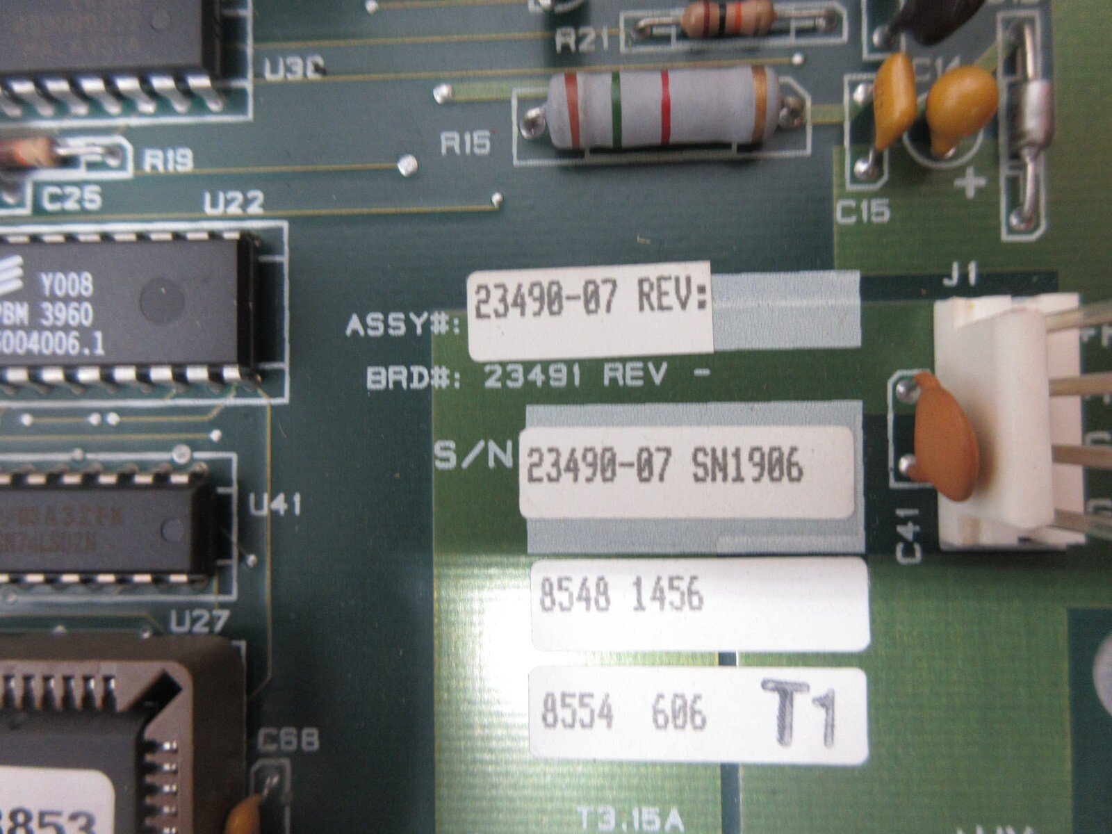 TELESIS BOARD 23490-07 23490 SN1906 8548 1456 8554 606 T1 1700 LOT OF 3 PIECES