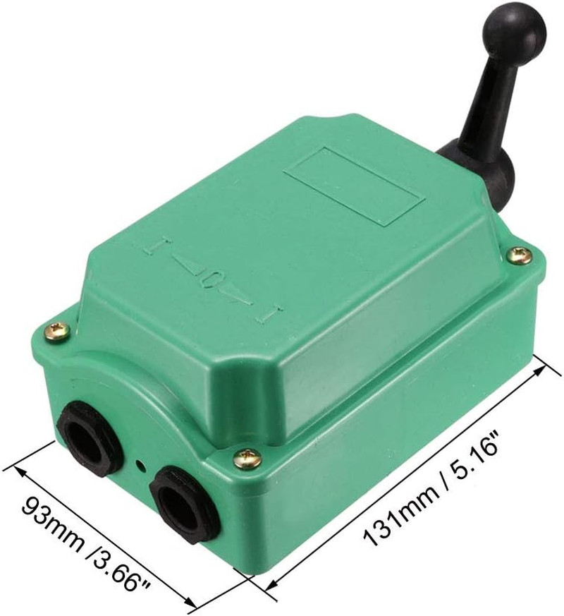 Uxcell Drum Switch QS-30 3 Positon Forward/Off/Reverse Motor Control Plastic She