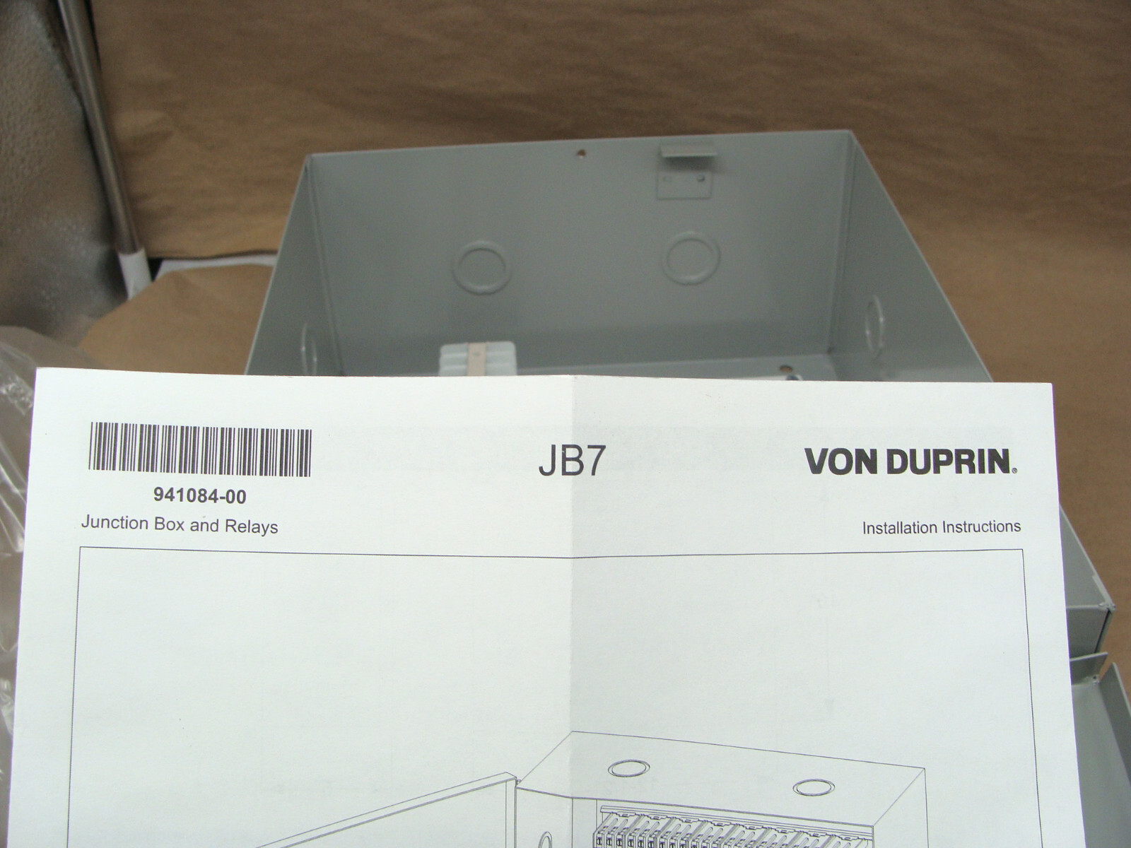ALLEGION VON DUPRIN JB7 INTERFACE BOX 24VDC X SPDT RELAY EBOX.102