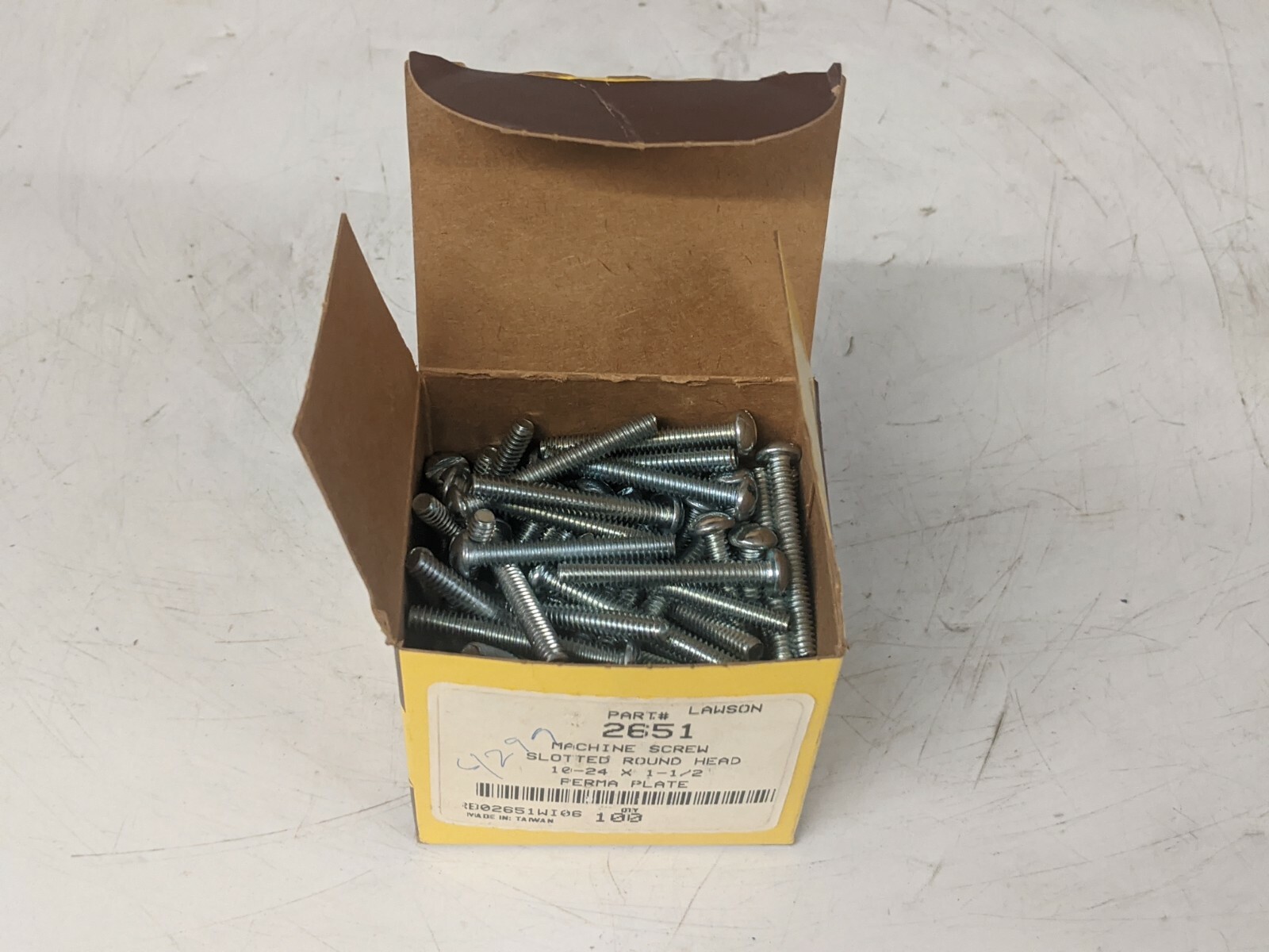 Lawson 2651 1 1/2″ Machine Screw *LOT OF 100*