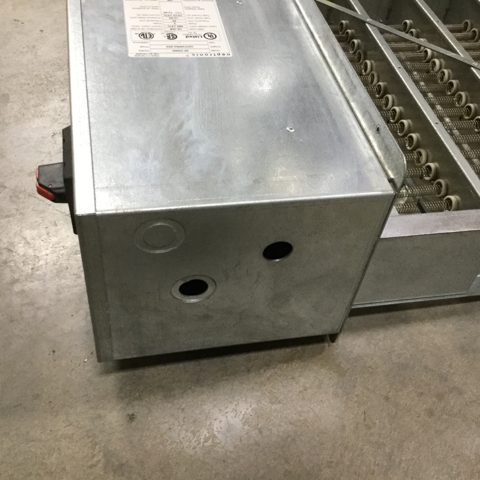 Neptronic DF CI00H Electric Duct Heater, 12KW, 14.43A, 480VAC, 3 Phase