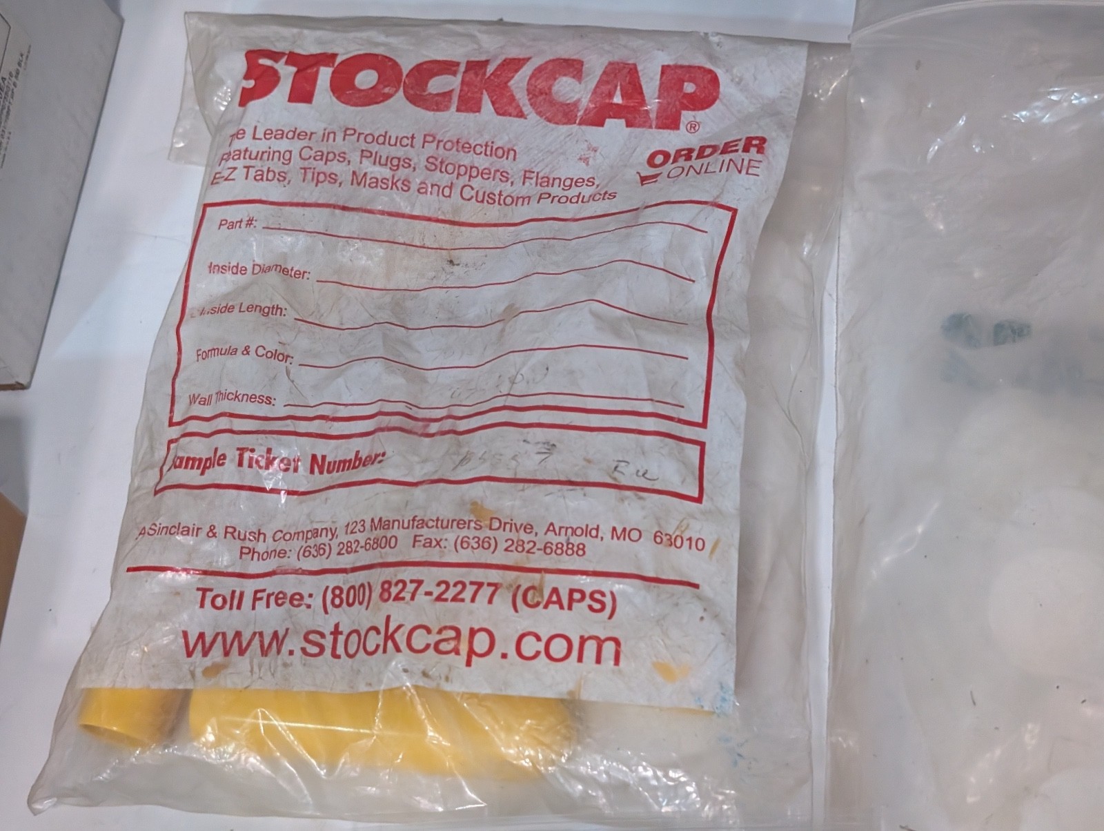 Lot of Approx. 700 Assorted Plastic Caps and Car Plugs, Various Sizes