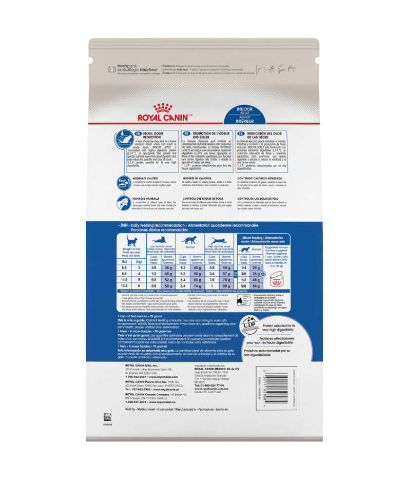 Royal Canin Indoor Adult Dry Cat Food, 15 lbs
