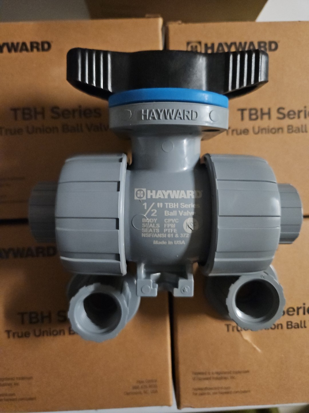 HAYWARD FLOW CONTROL TBH2050ASTV0Z00 Manual 2-Way Ball Valve,CPVC,w/z-ball