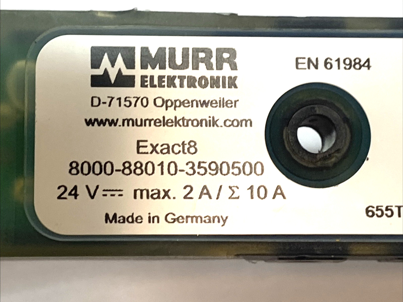 Murr Elektronik 8000-88010-3590500 M8 Junction Block 8x 3-Pole