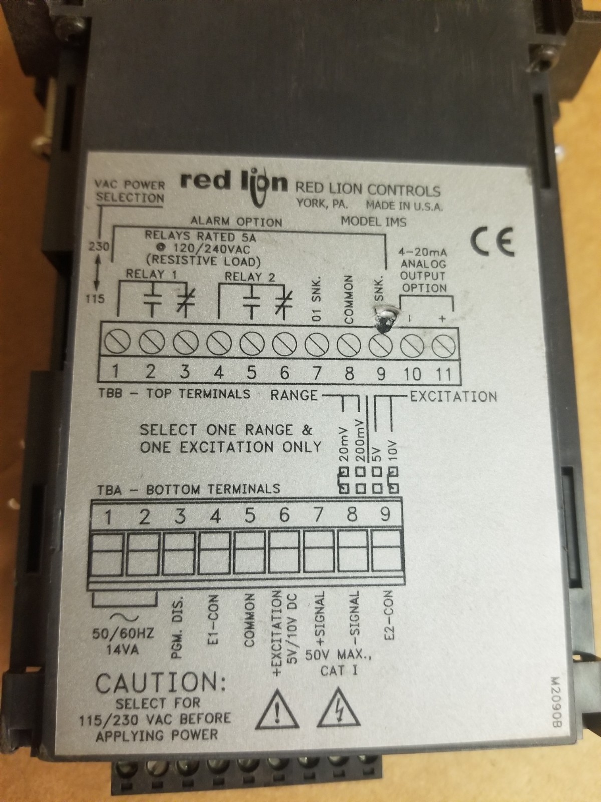 Red Lion Controls Model IMS 52119WVS