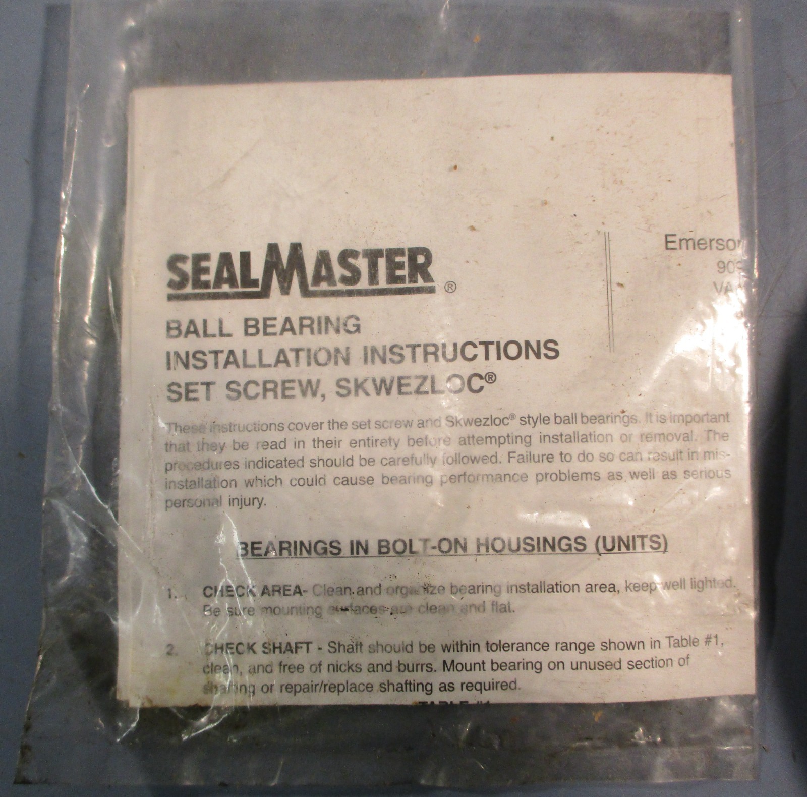 Sealmaster MFC-31 4-Bolt Piloted Flange Mount Bearing 1-15/16″ Bore