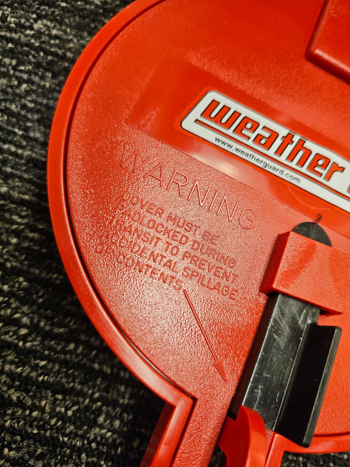 Weather Guard 239 Red Steel/ Plastic Lockable Conduit Carrier Accessory