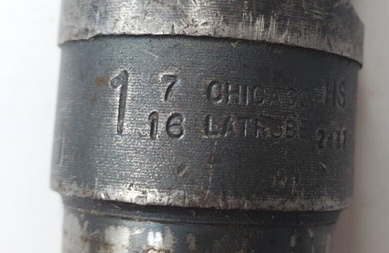 CHICAGO TAPER SHANK DRILL BIT 1-7/16″ HS SPIRAL 2 FLUTE 11-5/8″ L 5-7/8″ LOC