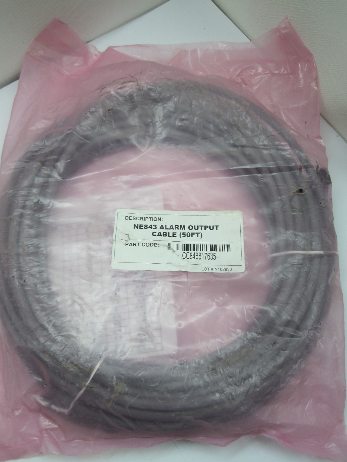 50′ GE Pulsar Plus Controller NE843 Alarm Output Cable 848817635 OmniOn Power