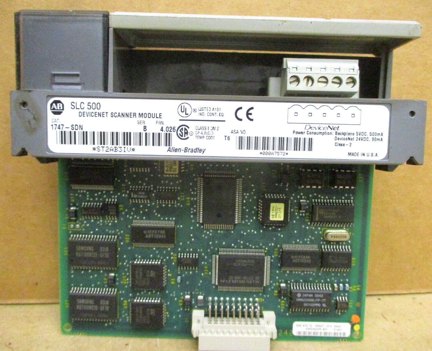 Allen-Bradley SLC 500 1746-P3 SLC 5/04 CPU 1747-L542 1747-DCM 1747-SDN 48694GN