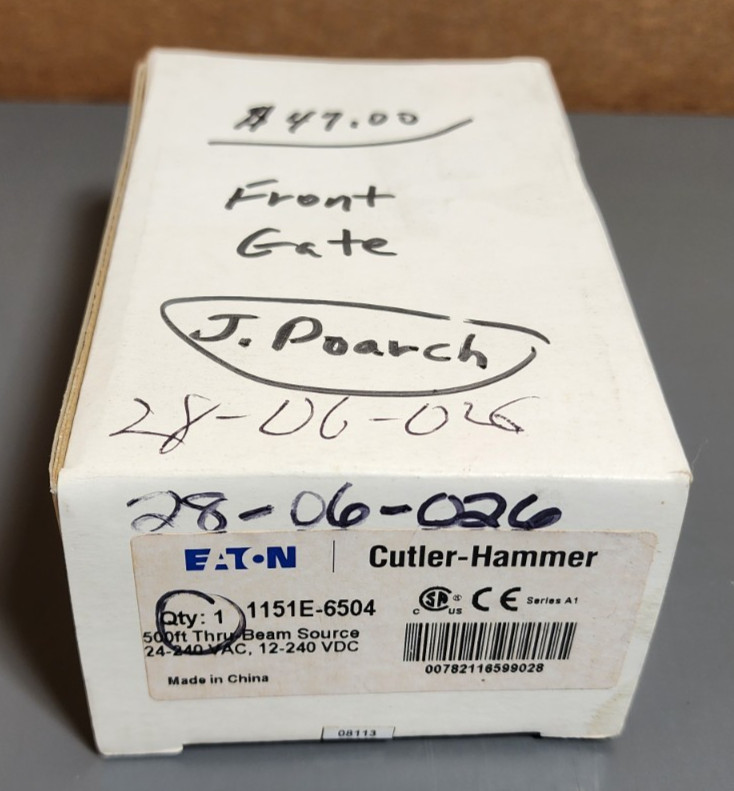 EATON 1151E-6504 500ft THRU-BEAM SOURCE 24-240VAC 12-240VDC SERIES A1 *PS