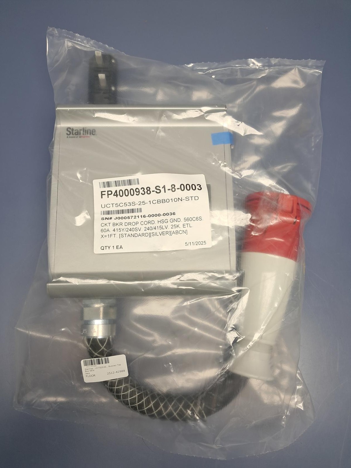 Starline – UCT5D53S-25-1CCB010N-STD – Tap-Off Unit – Busway Tap Box NEW