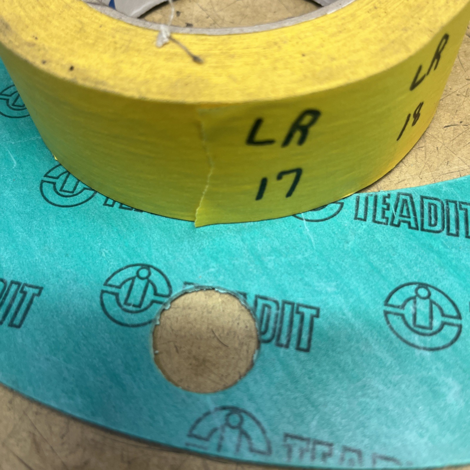 8″ Teadit NA-1001 Full Face 1/8″ 8″ Flange To Flange Flat Gasket