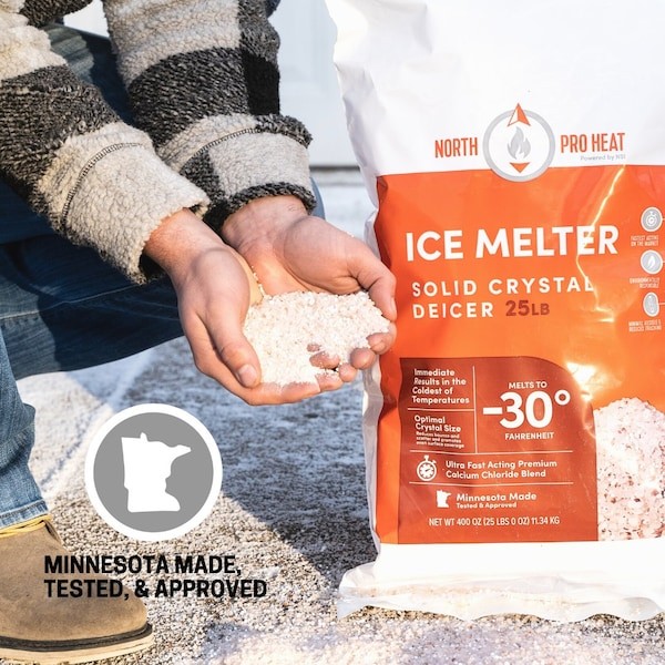NORTHERN SALT NS NP Heat 25 lb Bag North Pro Heat Ice Melt Driveway Salt 25 lb