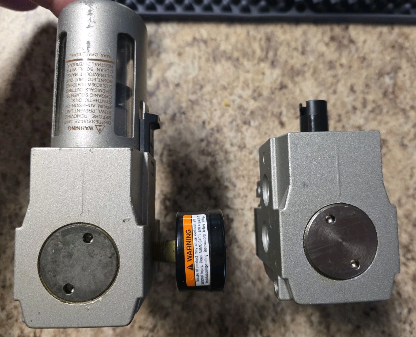 Lot Of 2 SMC NINA-13-794G-XN Pneumatic Filter Regulator Control 0.0 to 0.85 MPa