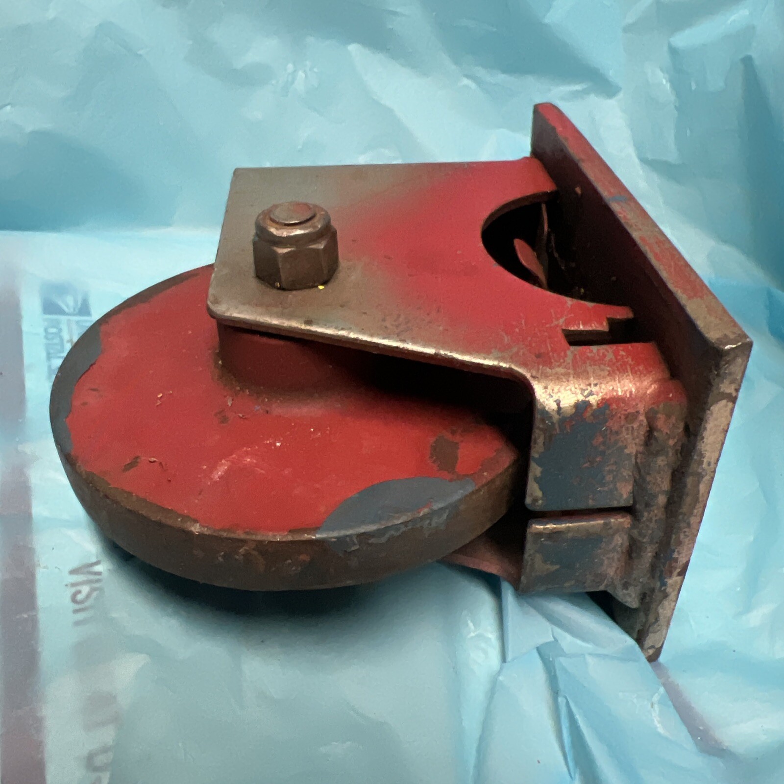 4 1/2″ Plated Swivel Metal Steel Caster -Machine Wheel EUC HEAVY DUTY IRON