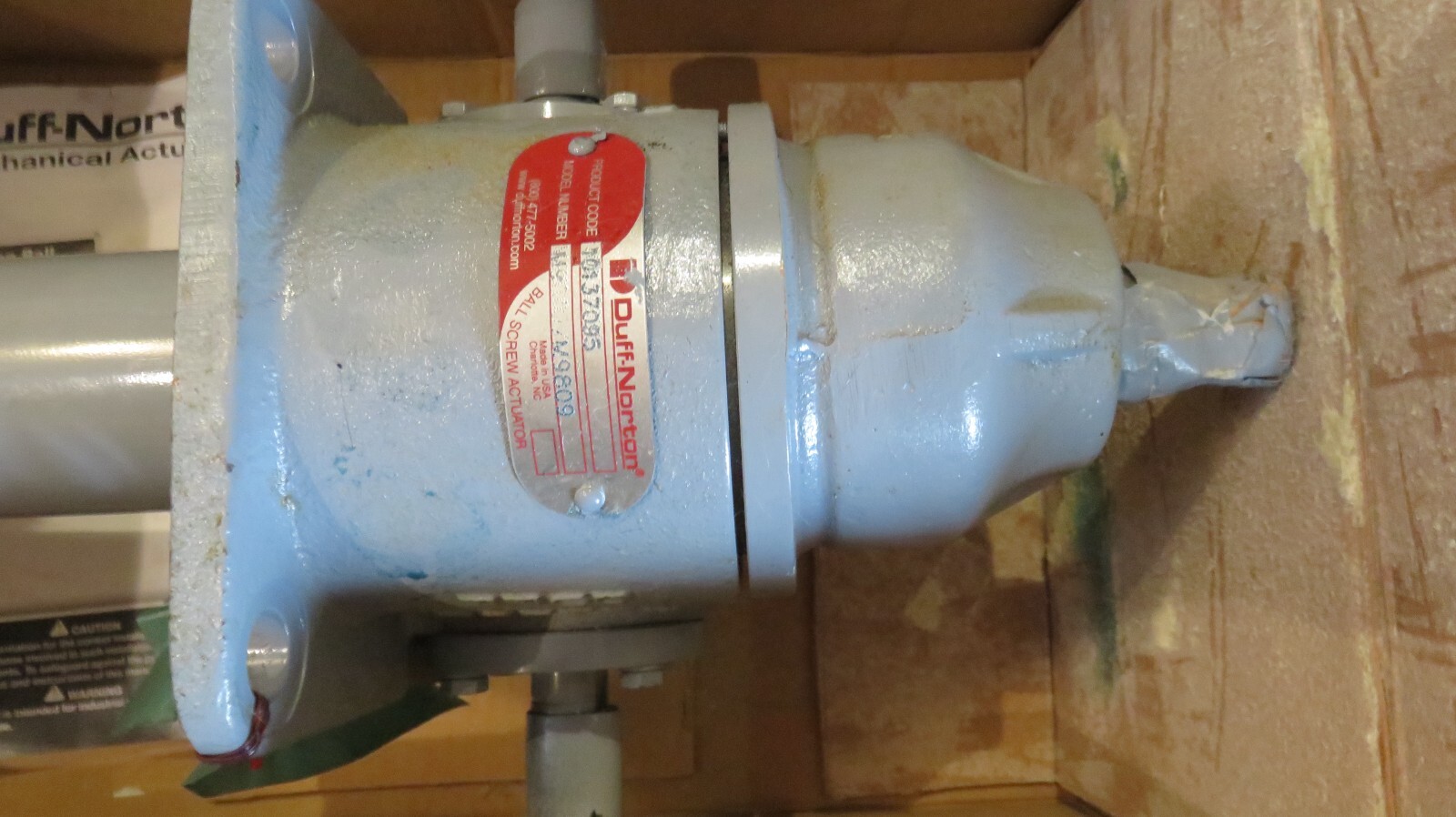 Duff Norton 10 Ton Translating Ball Screw Actuator M9810 Upright 11-1/2″ Travel