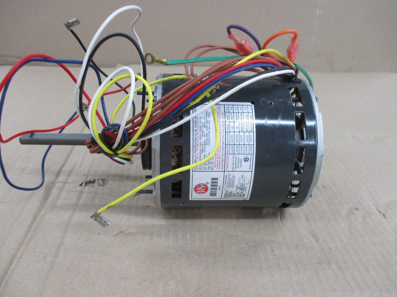K55HXDVV-1285 US MOTOR ELECTRIC MOTOR 3/4HP