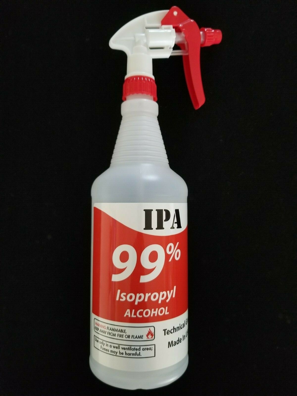 1 GALLON – PACKED IN 4 QUARTS- ISOPROPYL ALCOHOL 99% STRENGTH – NO IMPURITIES
