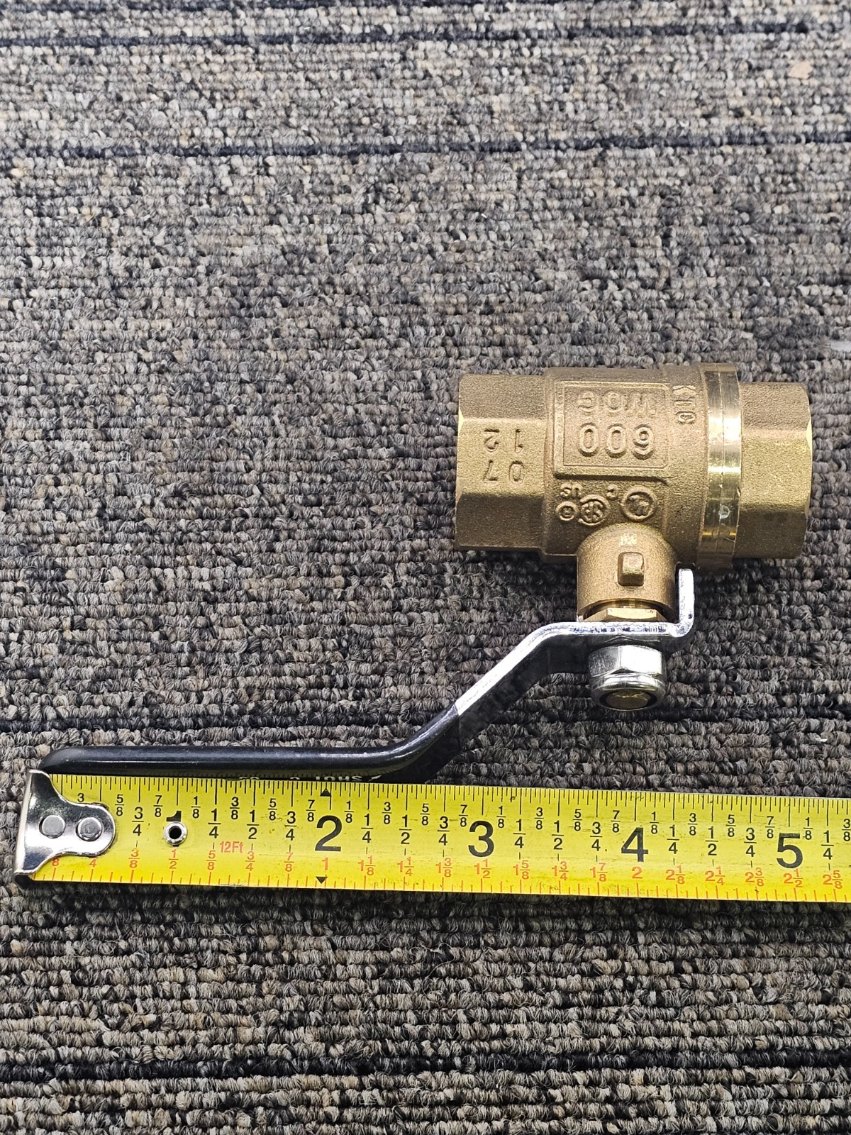 Grainger 6GD15B: Brass Ball Valve 3/4-inch FNPT x FNPT, 600 WOG, 2-1/2″ Length