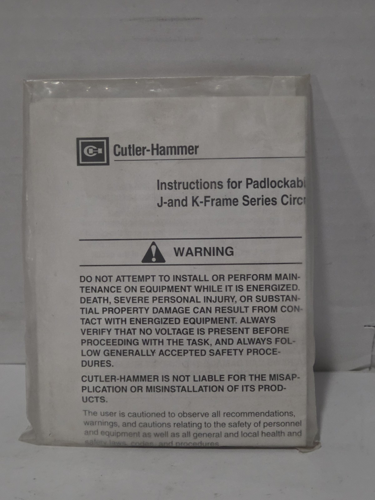 Eaton PLK3 Padlockable Handle Lock Hasp NEW