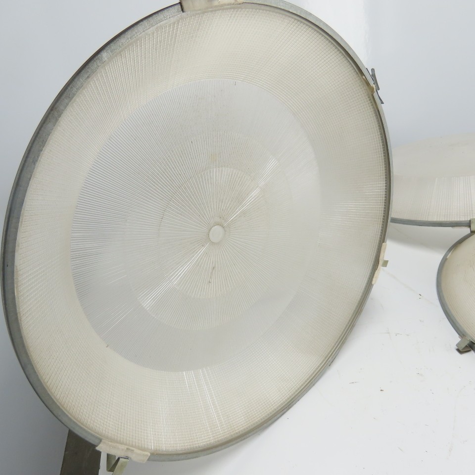 22-1/2″ OD Plastic Light Fixture Lense Cover 4″ Height Lot Of 4