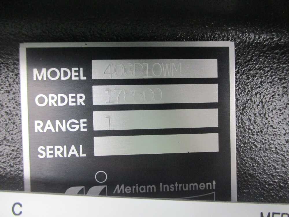 MERIAM INSTRUMENT 40GD10WM NSNP