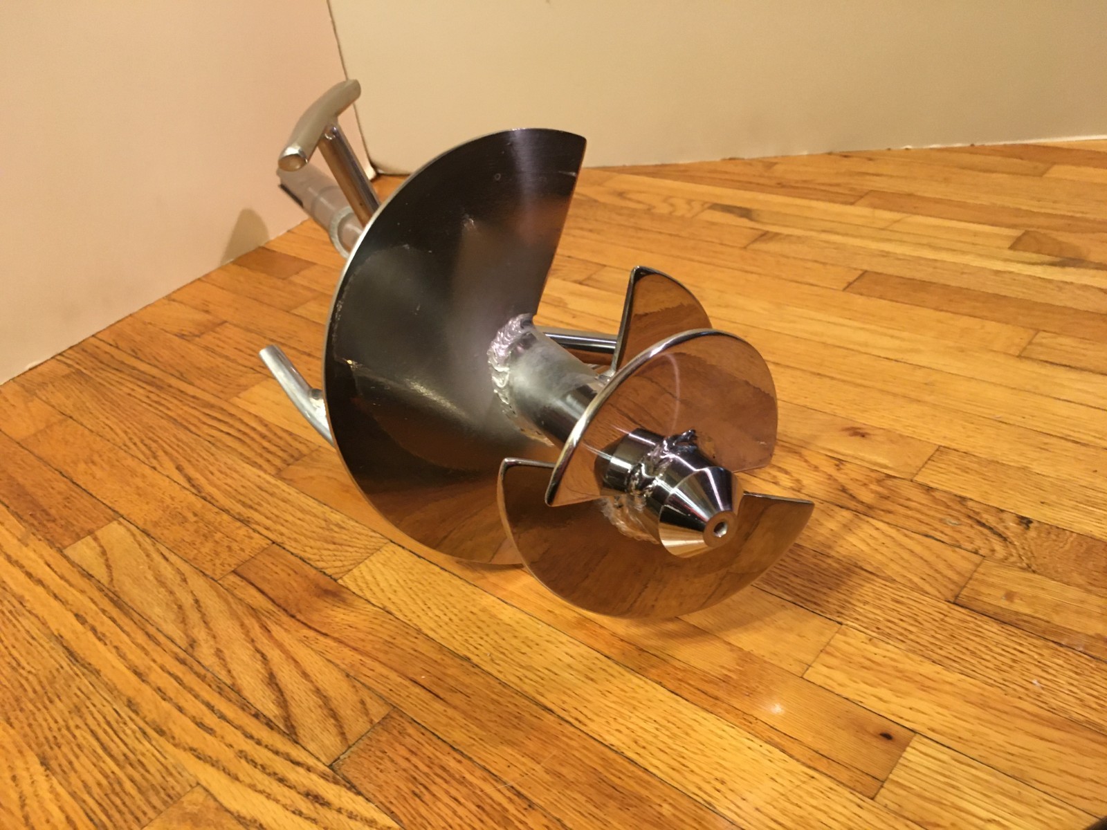** 26″ STAINLESS STIRRING ROTOR MIXER AUGER IMPELLER BLADE 8″ DIA 1 1/2″ SHAFT
