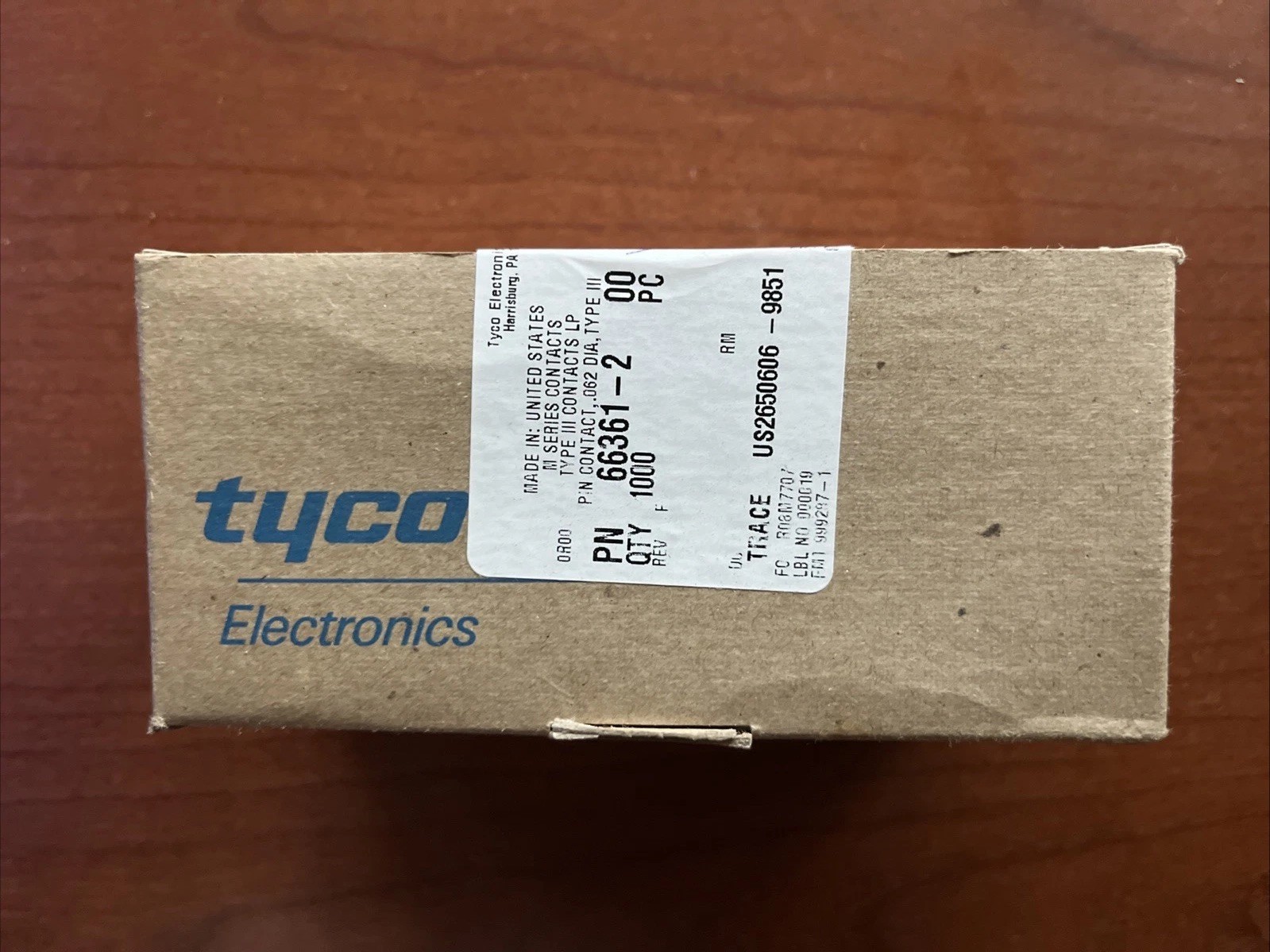 🔥 TYCO Electronics 66361-2 Pin Contacts (box Of 1,000) New, Free Shipping🇺🇸