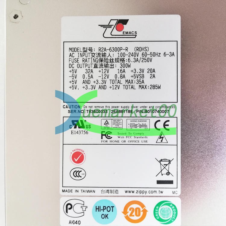 1PC New ZIPPY R2A-6300P-R Industrial Power Supply