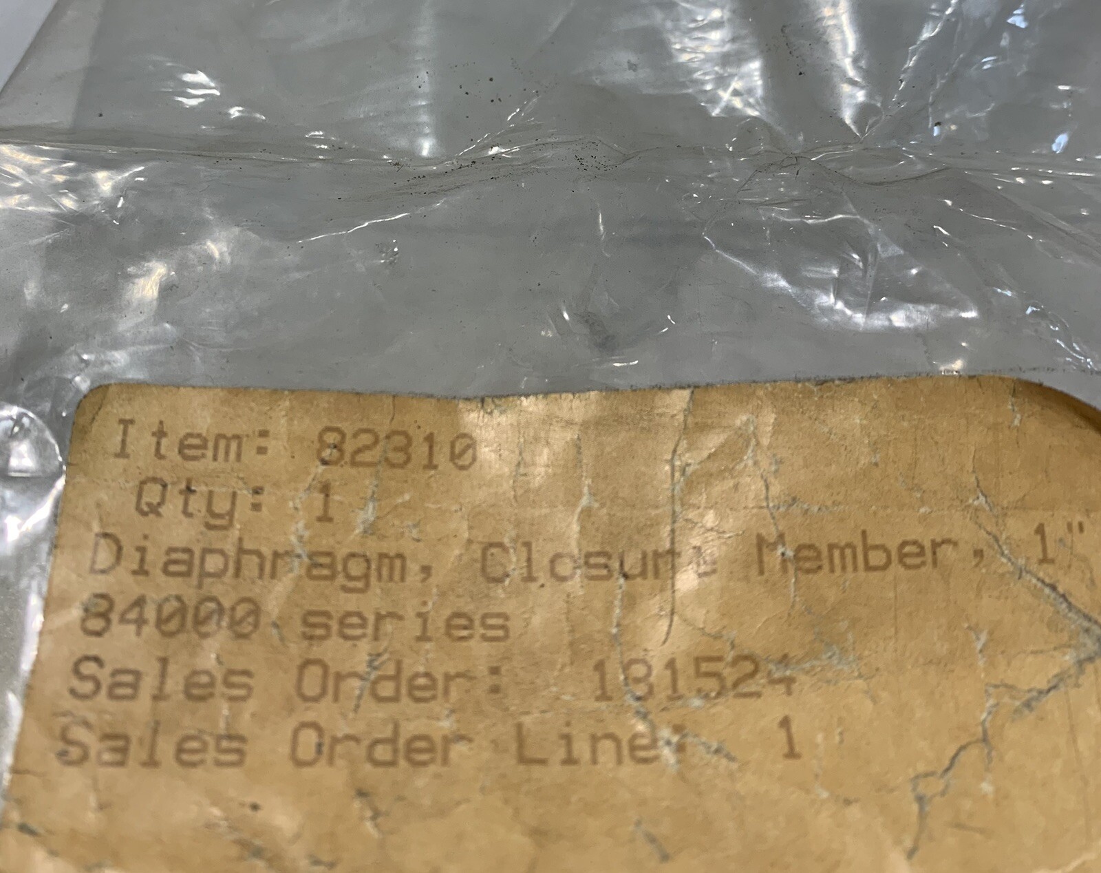 Emerson Baumann 8400 Series Diaphragm Closure Member 82310 3-3/8″ OD *NEW*