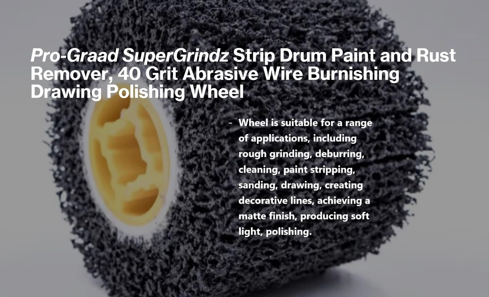 SuperGrindz Strip & Clean Abrasive Drum
