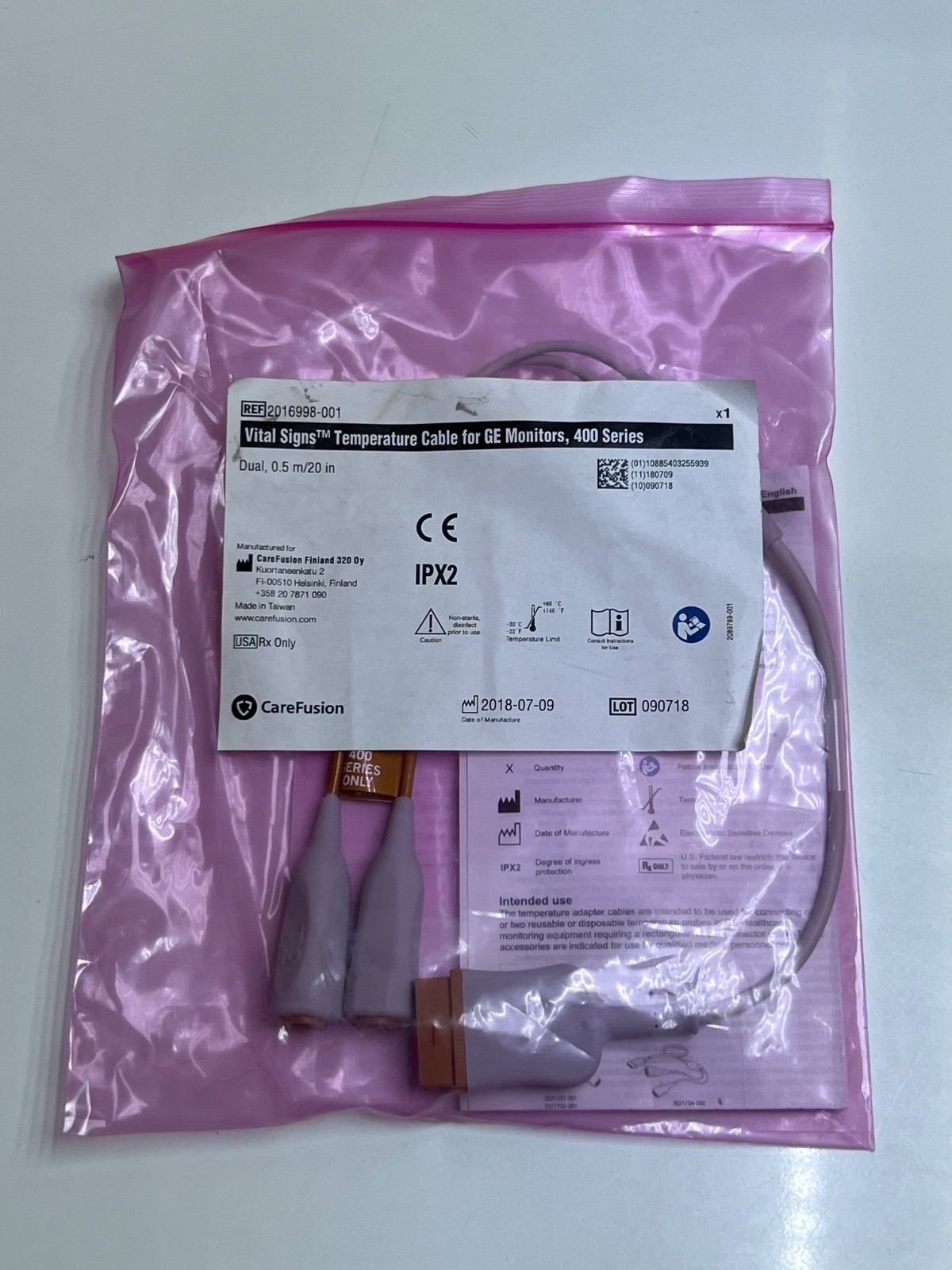 Carefusion 2016997-001 Dual 0.5m/20in