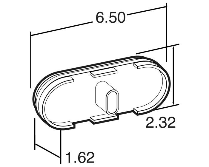 60275Y | Truck-Lite Model 60 (6″ Oval) LED Turn Signal Lamp- Amber- 26 Diodes