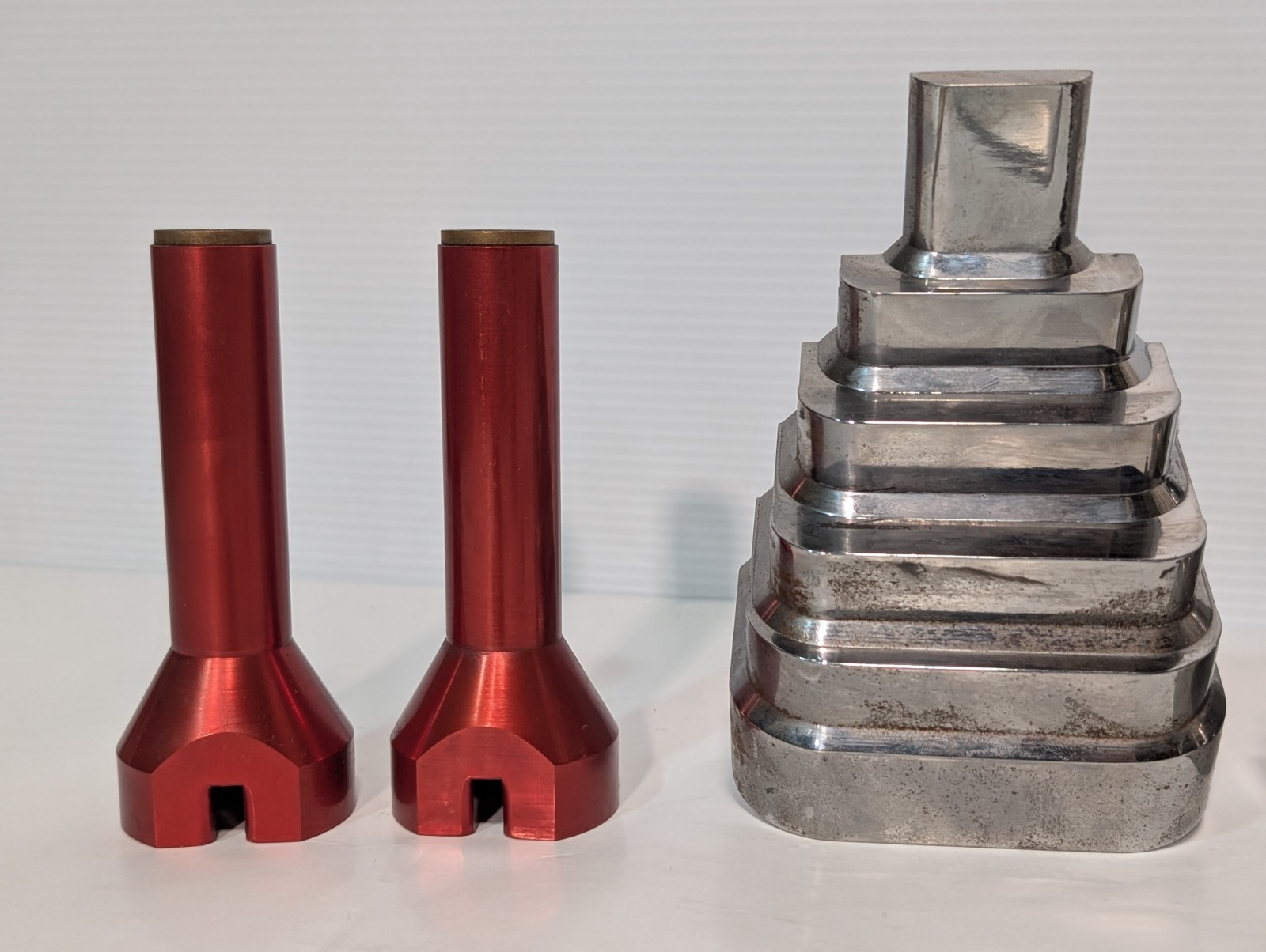 Lot of asstd unknown tool and die metal steel assembly components deco modern