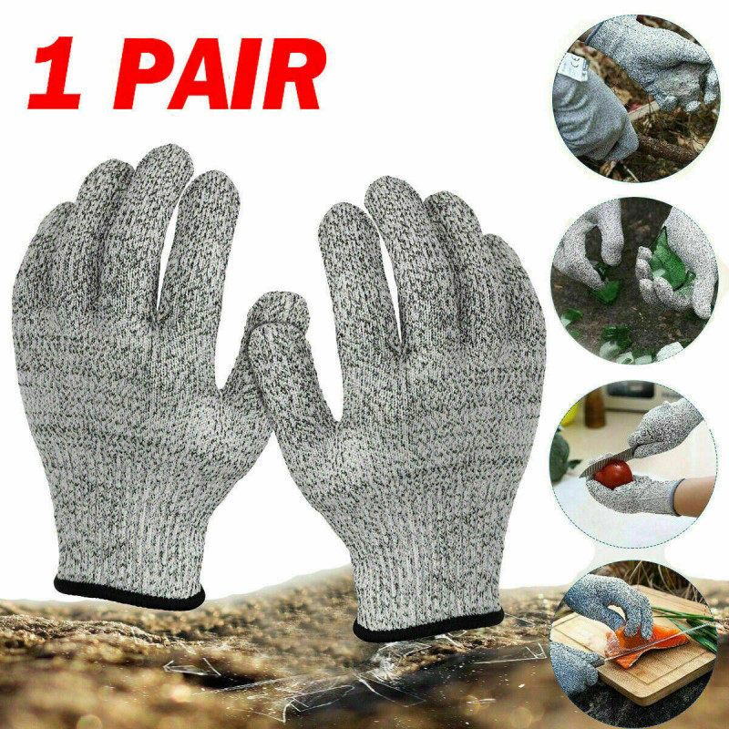 Anti-cut Gloves Safety Cut Proof Stab Resistant Kitchen Butcher Cut 1 pairs