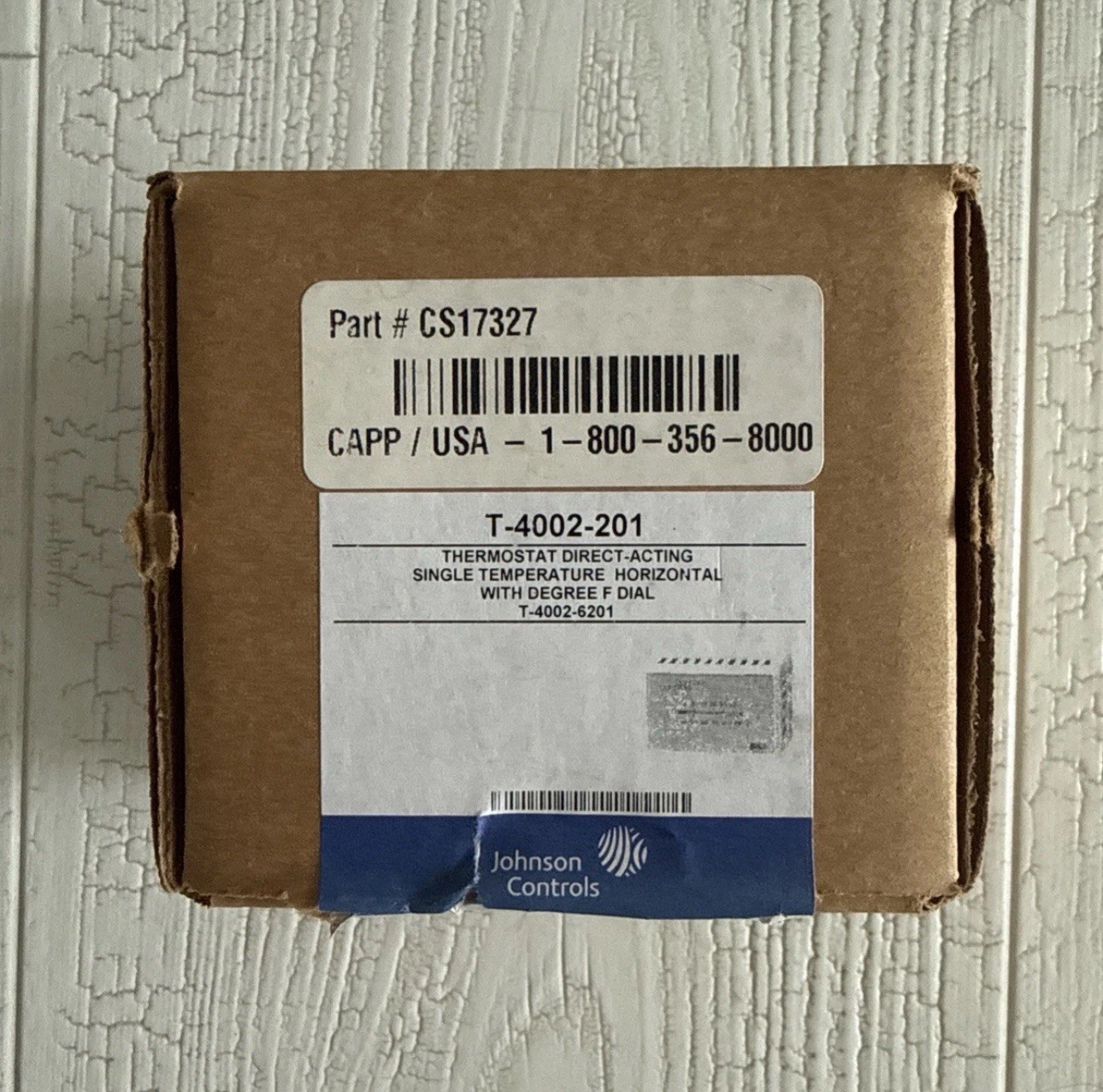 Johnson Controls T-4002-201 Thermostat. New In Open Box